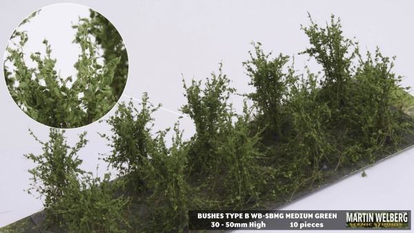 Bushes type B medium green