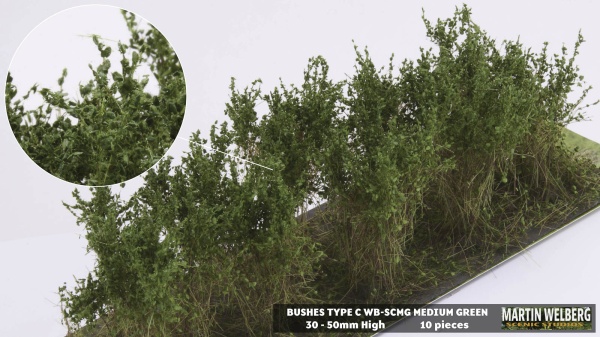 Bushes type C medium green