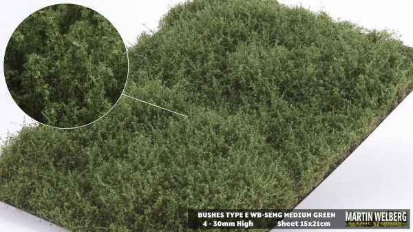 Bushes type E Medium Green