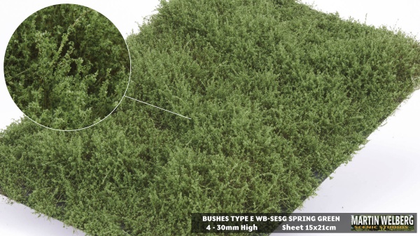 Bushes type E Spring Green