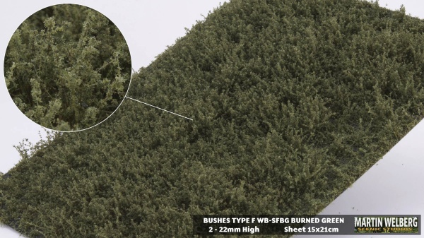 Bushes type F Burned Green