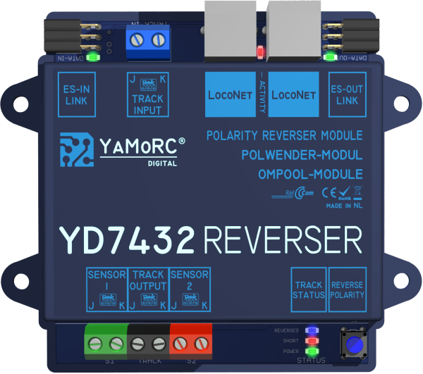 YaMoRC YD7432 Reverse loop including Railcom detection.