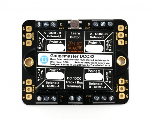 Gaugemaster DCC32 Point Motor Decoder w/CDU 4 Way (Twin Pack)