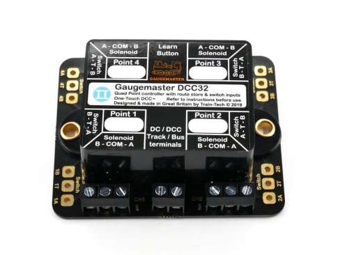 Gaugemaster DCC32 Point Motor Decoder w/CDU 4 Way (Twin Pack)