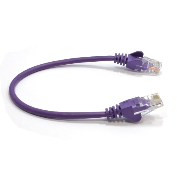 Violet patch cable 25cm