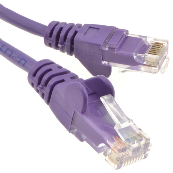 Violet patch cable 1m