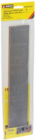 NOCH 34855 - Extra Long Wall Hard Foam 39.6x7.4cm (N Gauge)