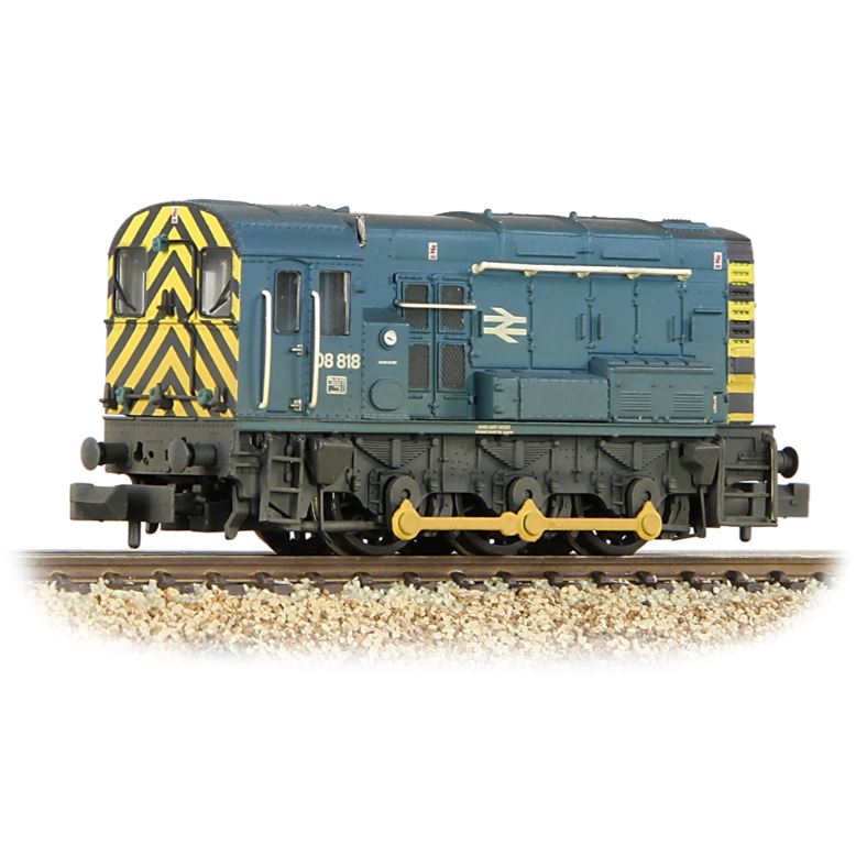 Graham Farish 371-015D Class 08 08818 BR Blue Weathered ...