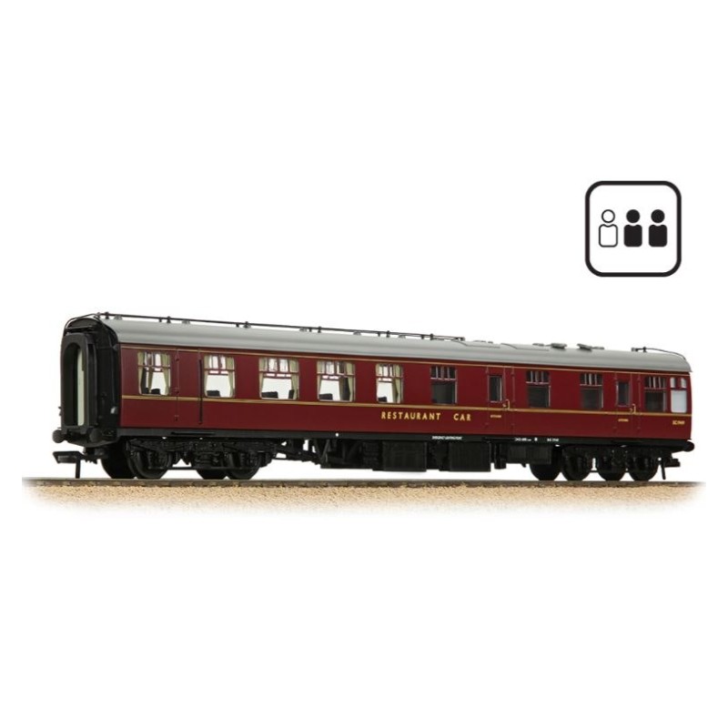 Bachmann 39-103DPF BR Mk1 RU Restaurant Unclassified BR Maroon SC1949 - Fitted Passengers