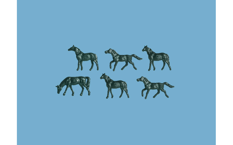 PECO 5178 Horses (6) N Scale