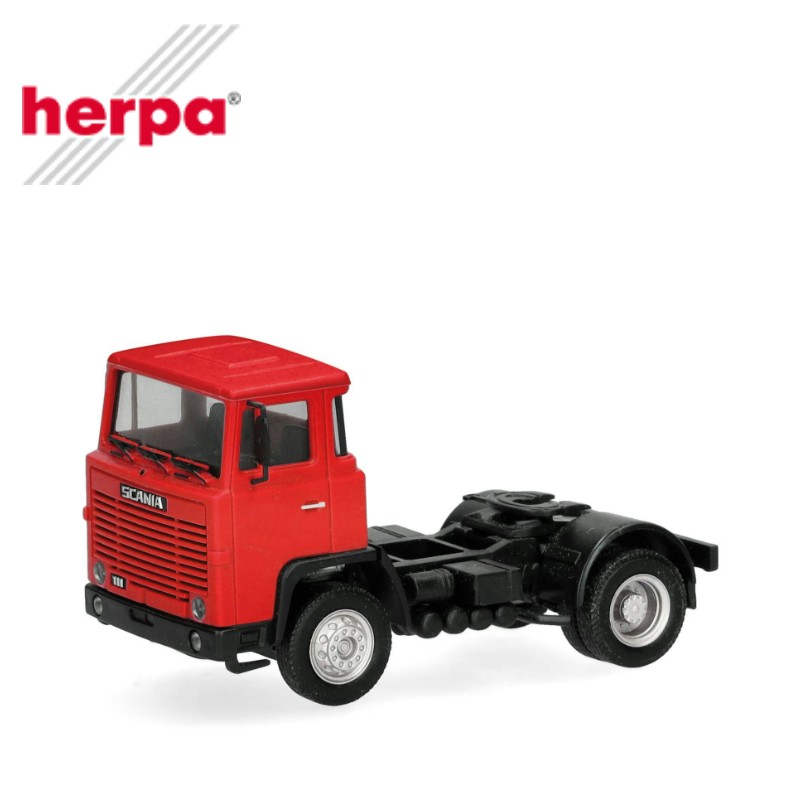 Herpa 318976 - Scania 111 Rigid Tractor 2-Axles, Traffic Red