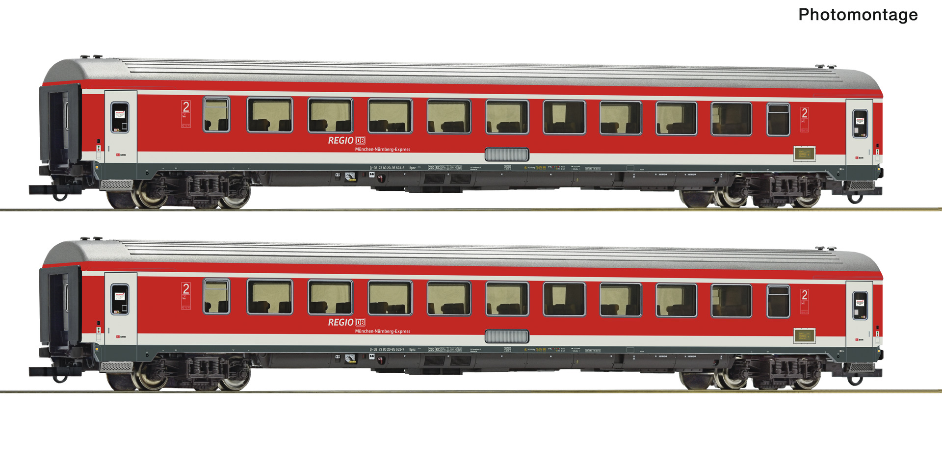 ROCO 6200097 DBAG RE Bpmz MUC-NBG Coach Set (2) VI