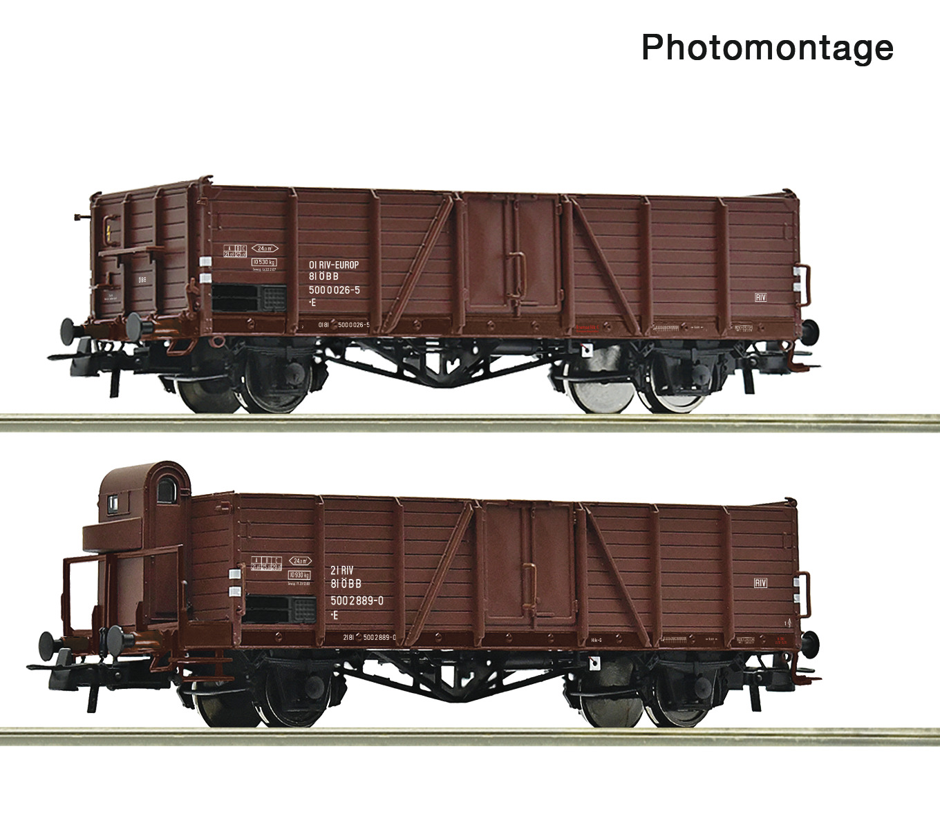 ROCO 6600123 OBB Open Wagon Set (2) IV