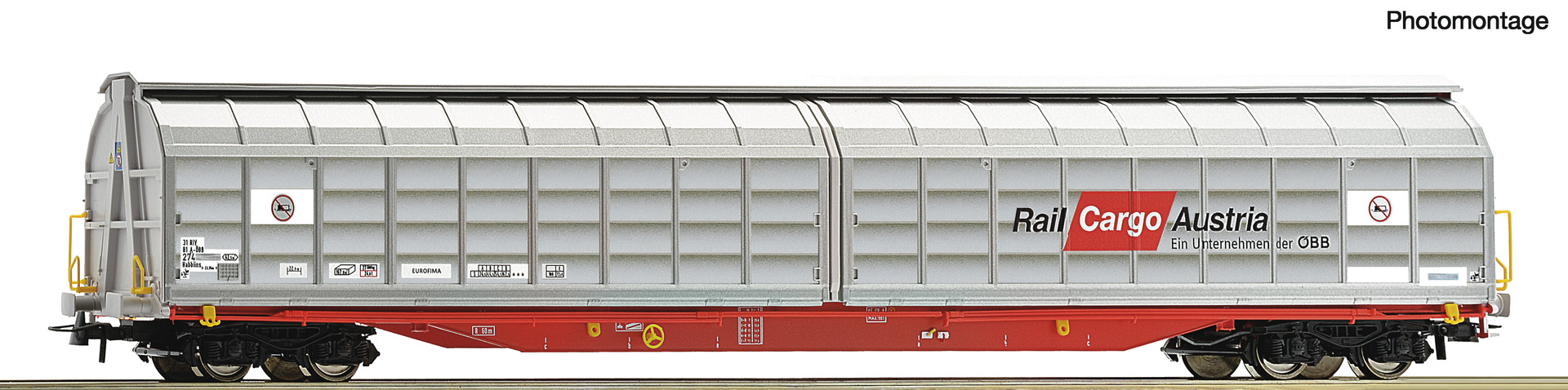 ROCO 6600164 Rail Cargo Austria Habbiins Sliding Wall Wagon VI