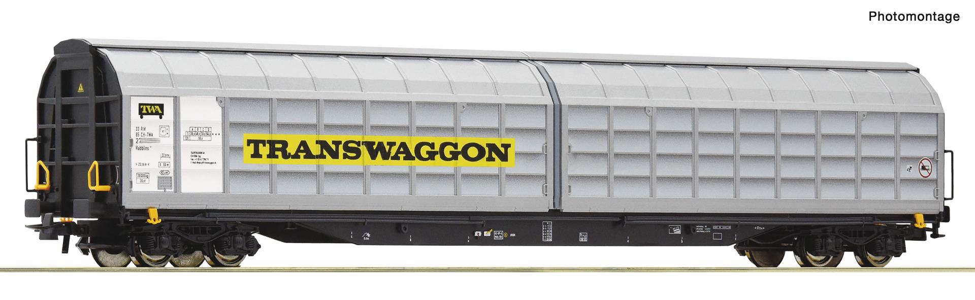 ROCO 6600166 Transwaggon Habbilns Sliding Wall Wagon VI