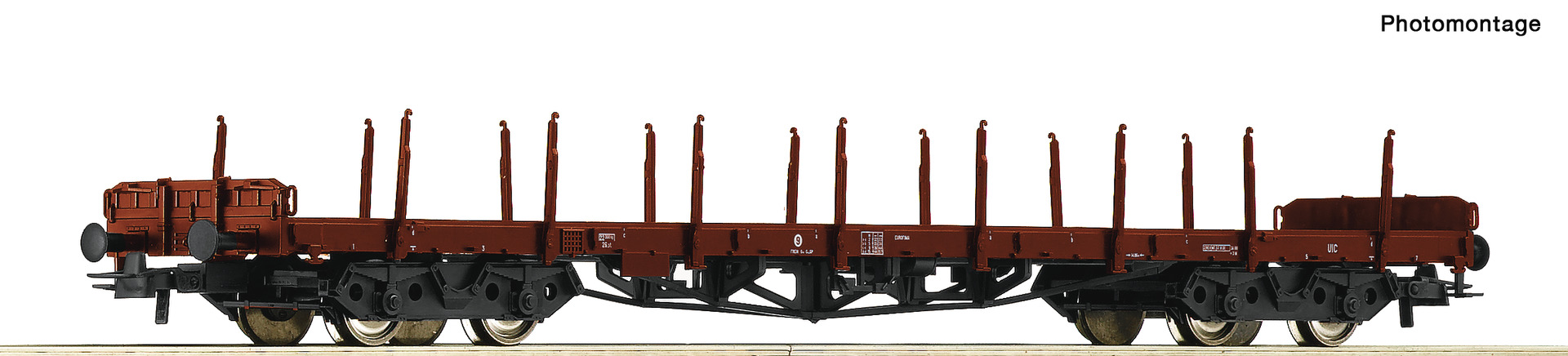 ROCO 6600190 FS Rs Bogie Stake Wagon IV