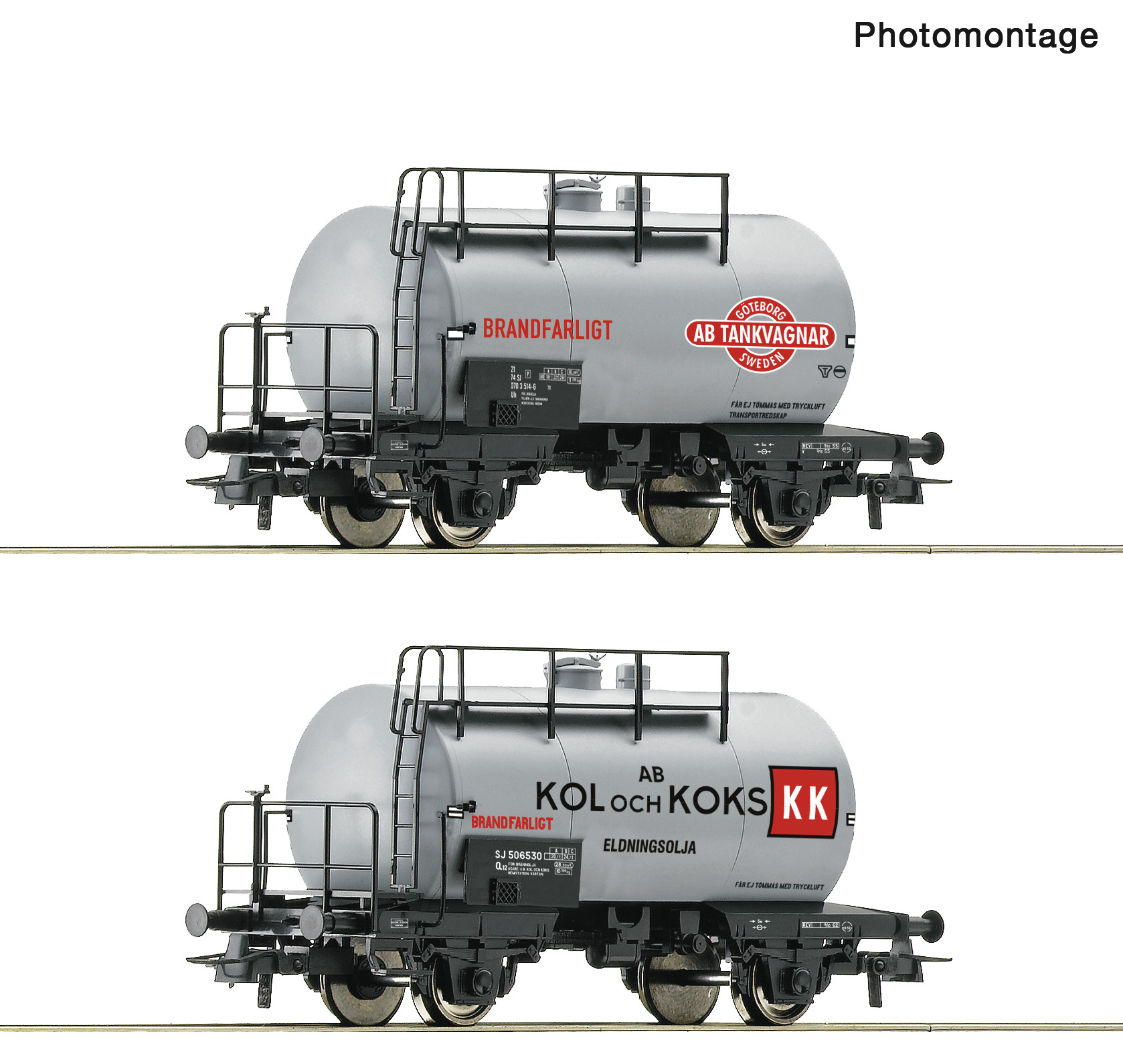 ROCO 6600193 SJ Tank Wagon Set (2) IV