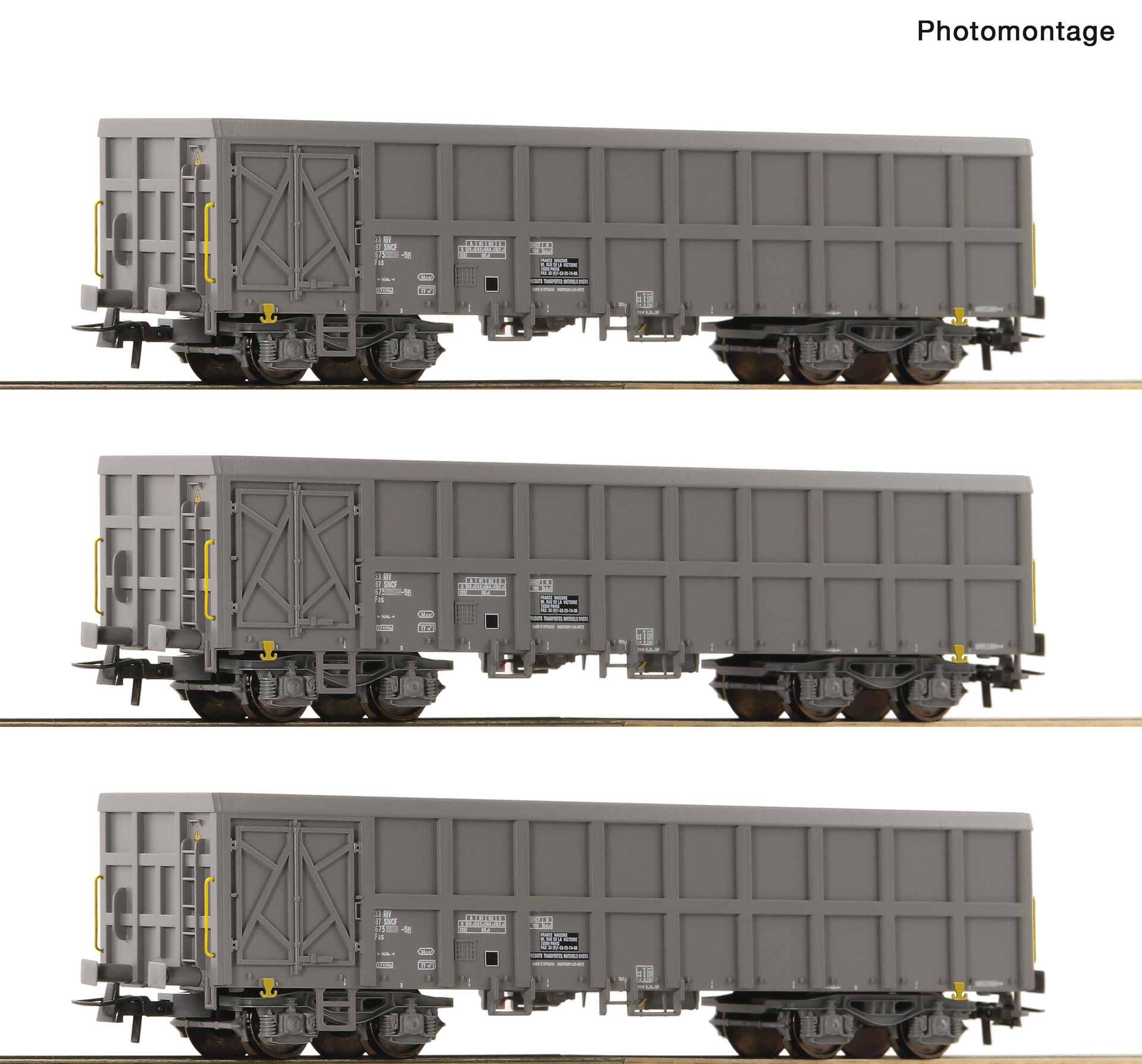 ROCO 6600203 SNCF Fas Gondola Set (3) V