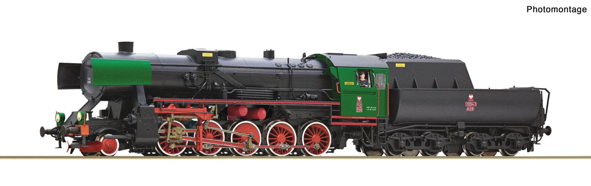 ROCO 70112 PKP Ty2 Steam Locomotive III (DCC-Sound)