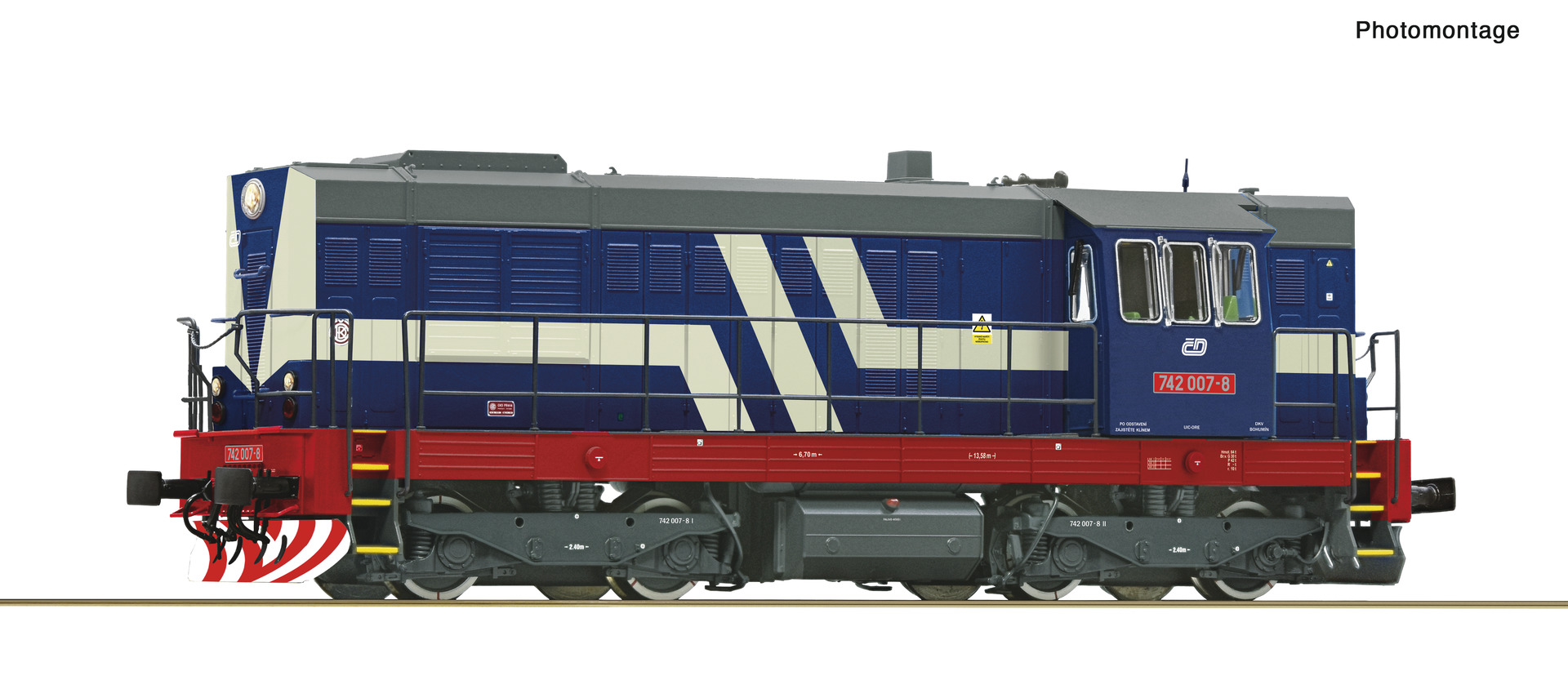 ROCO 7310063 CD Rh742 007-8 Diesel Locomotive V (DCC-Sound)