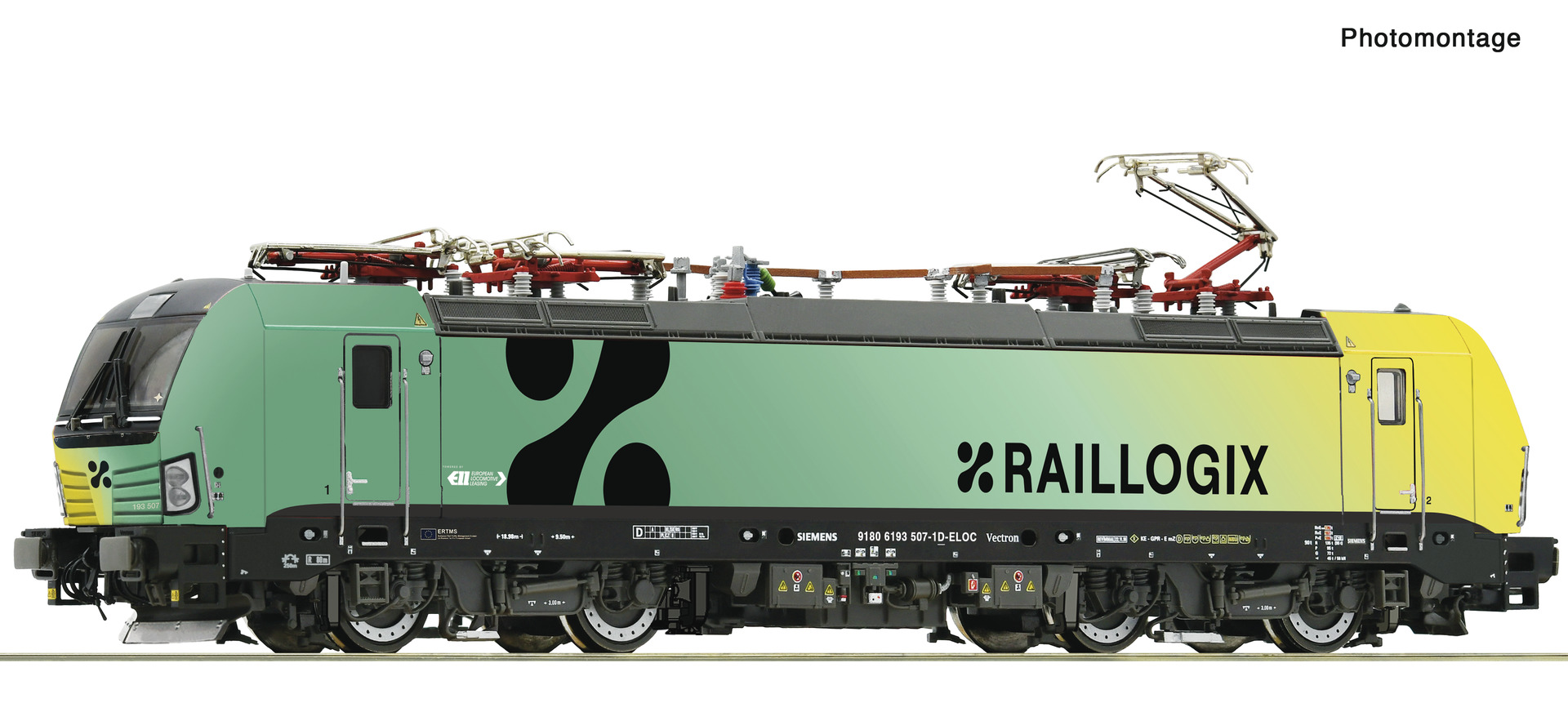 ROCO 7510137 Raillogix BR193 507-1 Electric Locomotive VI (DCC-Sound)