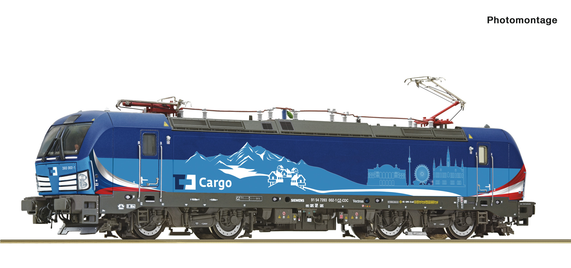 ROCO 7520113 CD Cargo Rh393 002-1 Electric Locomotive VI (~AC-Sound)