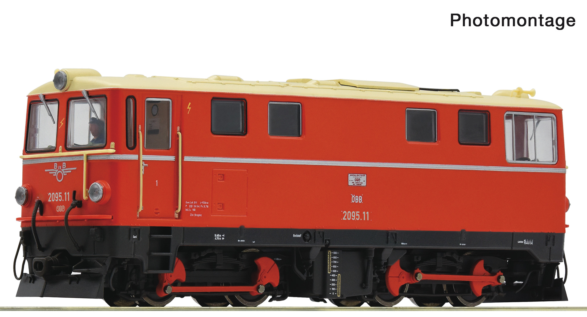 ROCO 7550005 OBB Rh2095.11 Diesel Locomotive IV (DCC-Sound)