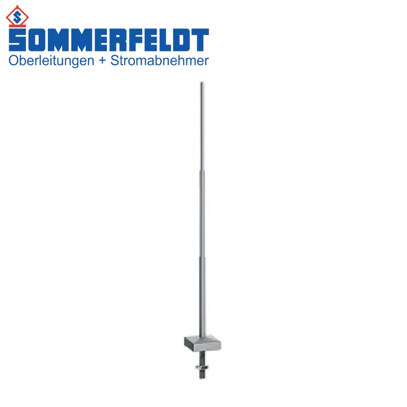 Mast without bracket, 122 mm high