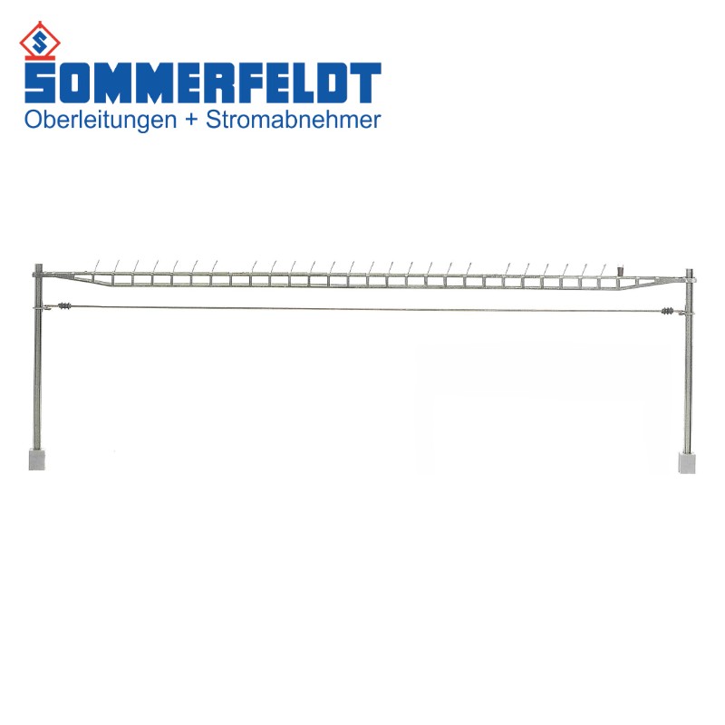 Sommerfeldt 395 Cross span bridge with 2 masts for max.5 tracks