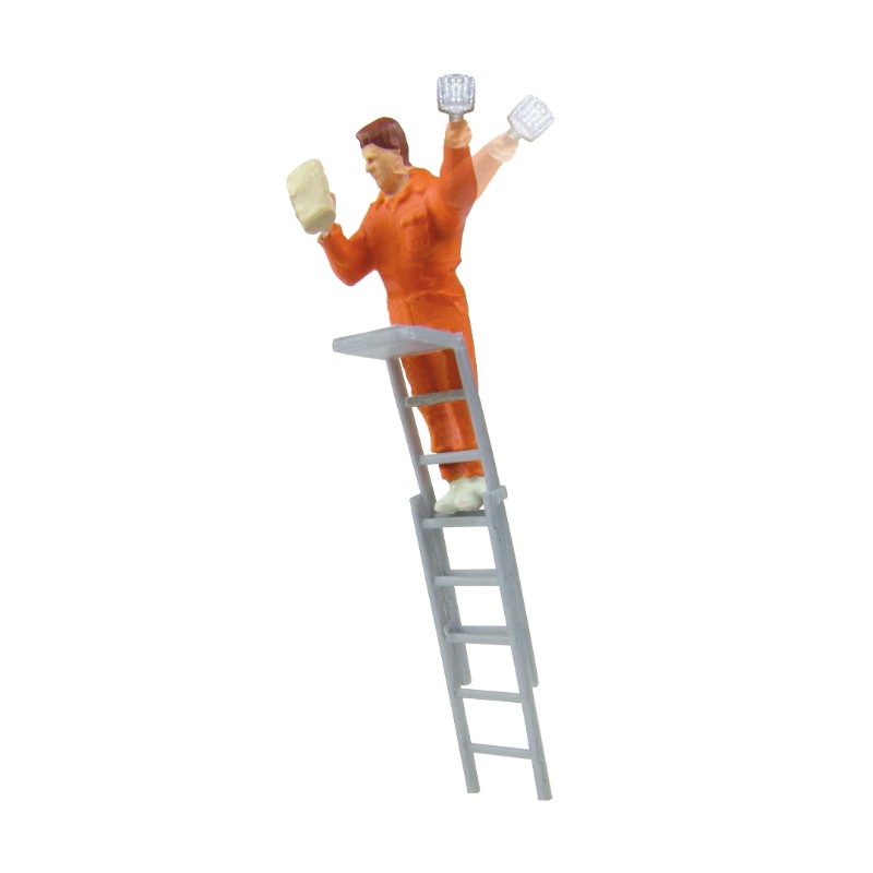 Viessmann 1517 Poster Sticker on a Ladder - Moving HO - discontinued