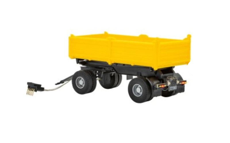 VN8215 H0 2-axle dump trailer, yellow, functional model