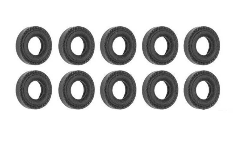 VN8425 H0 Set rubber tyres, 10 pieces