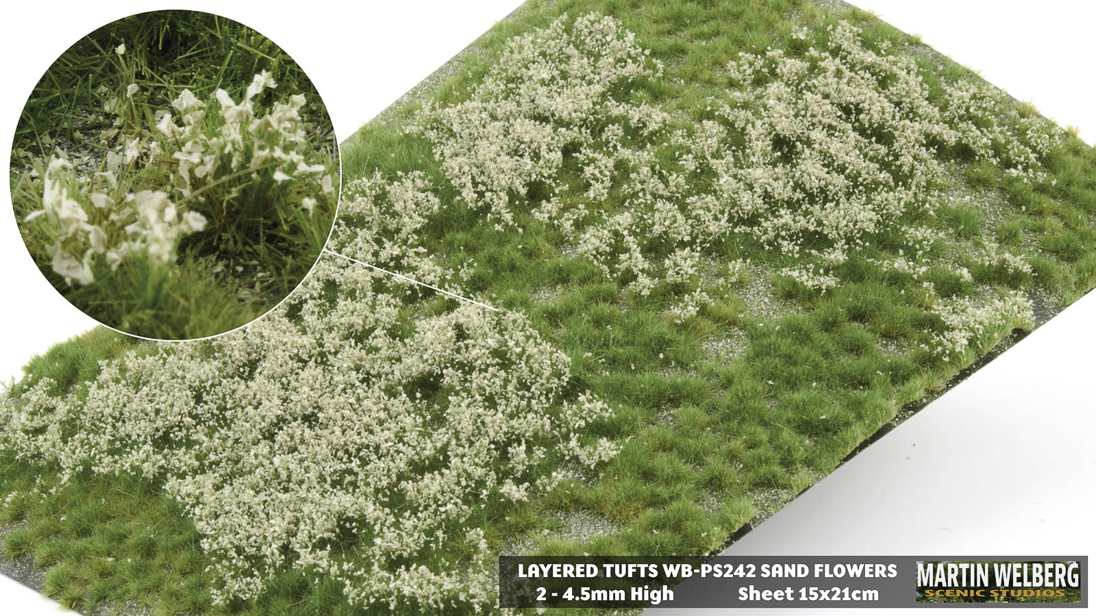 Layered Tufts Flowers Sand