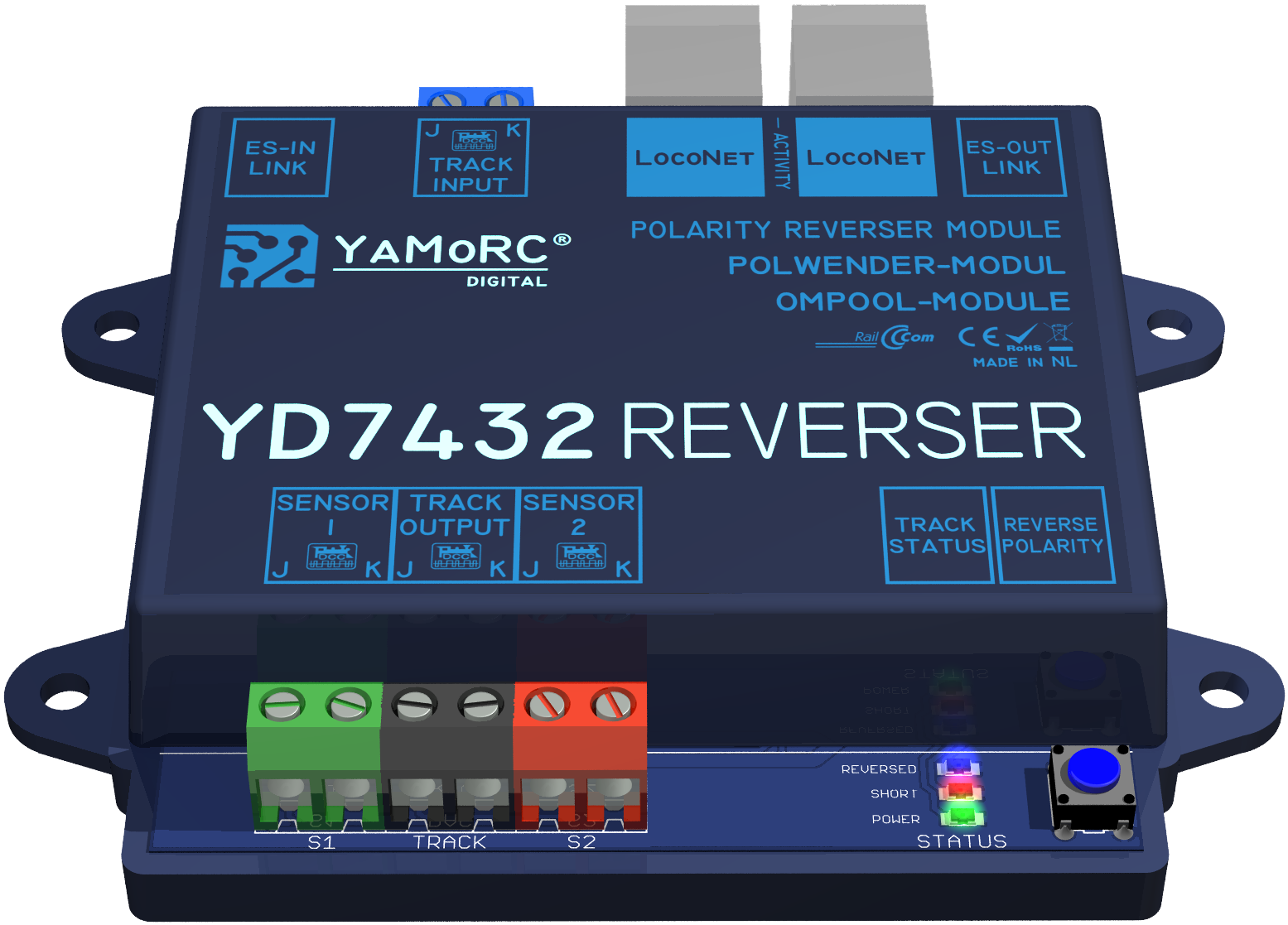 YaMoRC YD7432 Reverse loop including Railcom detection.