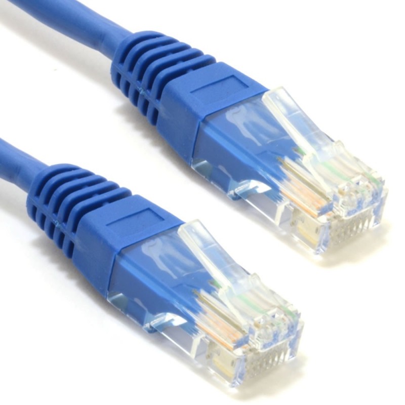 Blue patch cable 1m